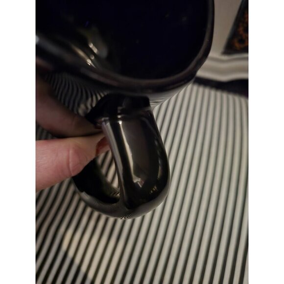 NWT Rae Dunn Spooky Halloween Mug Black White Writing 2021 - Picture 7 of 10